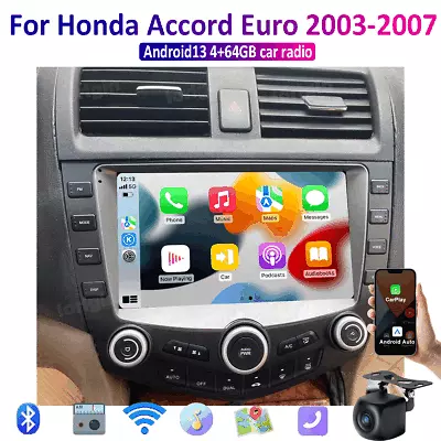 9'' Apple CarPlay Android Auto For Honda Accord Euro 2003-2007 Radio Head Unit • $330