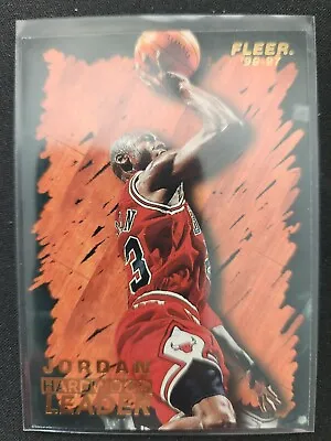 96-97 Fleer Michael Jordan Hardwood Leader #123 Bulls • $5