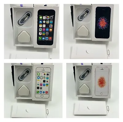 Genuine Apple IPhone SE 5s  Empty BOX  With Accessories Plug Cable & Sim Tool • £9.99