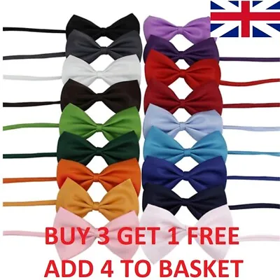 £1.79 • Buy Dog Cat Accessories Bow Tie Adjustable Necktie Collar Bowtie Puppy Kitten UK 
