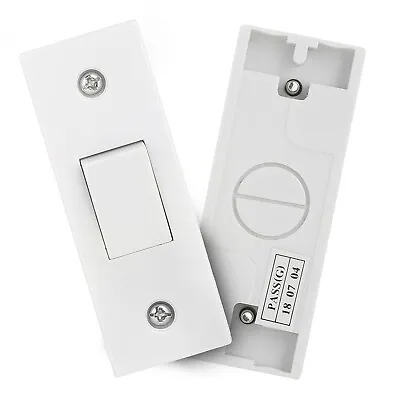 £6.99 • Buy Architrave Switch Light 1 Gang 2 Way With Backbox Switch In White