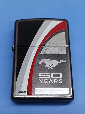 Zippo Ford Mustang 50 Years Anniversary 28543 Gray Dusk • $69.95