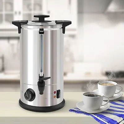£79.99 • Buy New 10 Litre Electric Stainless Steel Catering Hot Water Boiler Tea Urn SALE