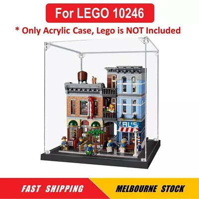 Display Case For LEGO 10246 Creator Detective's Office Box Dust Proof Glue Free • $49.95