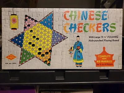 $17.40 • Buy NOS Vintage Chinese Checkers Board Game Toy Warren Games Built Rite New Sealed