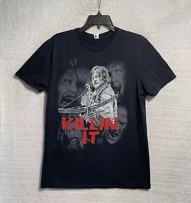 The Walking Dead Shirt Mens M Graphic TV Short Sleeve Black Crew Neck Pullover. • $7.49