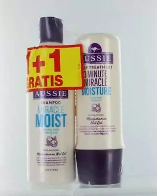 Aussie Deep Treatment 3 Minute Miracle Moist Shampoo & Moisture Conditioner Set • £9.99