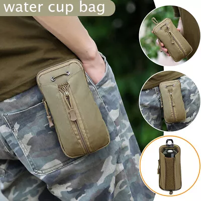 Tactical Water Bottle Carrier Pouch Bag Travel Hiking Holder Kettle Bag Outdoor • $20.65