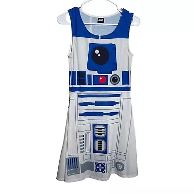 Star Wars R2-D2 Dress Women's Medium Sleeveless Tank Dress Vanilla Underground • $27.99