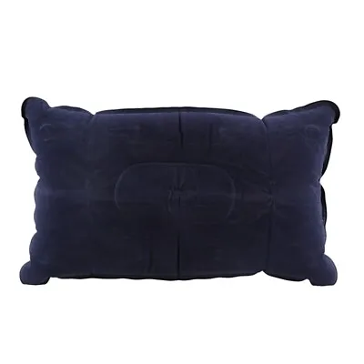 £4.15 • Buy Double-sided Flocking Pillow Inflatable Portable Foldable Pillow For Campin A5J9