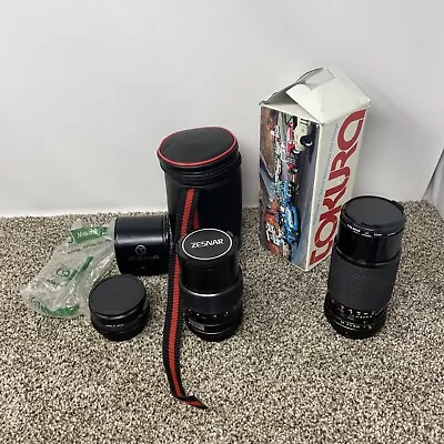 Vintage Camera Lens Lot CANON? Zesnar Tokura • $40