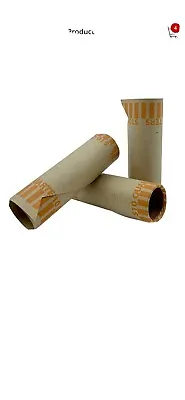 1000 Rolls Crimped End Preformed Quarter Coin Wrappers Paper Tube • $15