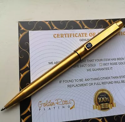 24k Gold Plated Parker 25 Ballpoint Pen Flighter Writing Pen Vintage Gift 24ct • $190.04