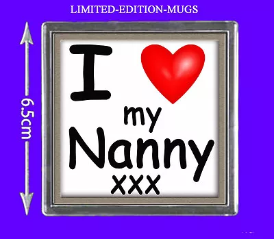 I Love My Nanny Heart Fridge Magnet Celebration Gift Birthday  • £5.49