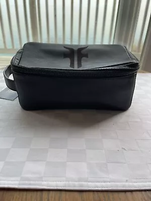 FRYE Black Leather Top Zip Single Handle Travel Case  Brand New With Tags • $59