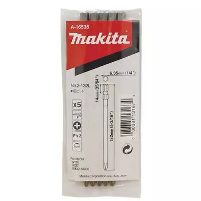 Makita 6.35mm 1/4  Hex Auto Feed Screwdriver Bit - 5 Pack • $26.12
