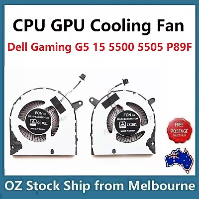Genuine CPU GPU Cooling Fan DELL G5 15 5500 5505 G5-5500 G5-5505 P89F003 P89F004 • $25