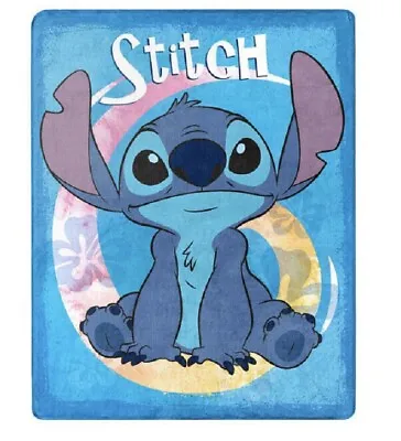 $30.03 • Buy New Lilo & And Stitch Plush Fleece Throw Gift Blanket Disney Cartoon Movie SOFT