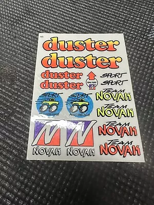 Vintage Novak Duster Decal Sticker Sheet ESC Receiver RC10 B3 T3 • $20