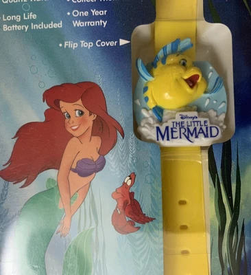 $10 • Buy Disney The Little Mermaid Flounder Watch Vintage