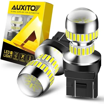 AUXITO LED 50W White Back Up Reverse Light Bulb 2800LM 7443 7440 6000K Projector • $14.99