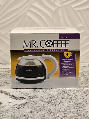 Mr. Coffee 4 Cup Glass Coffee Pot Decanter Replacement SPD4 White NEW • $20.99