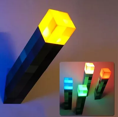 Minecraft 11 Inch LED Night Light USB Rechargeable Portable Torch Gifts For Kids • $19.99