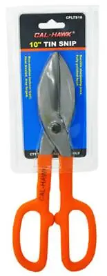10  Straight Cut Pattern Tin Snips Sheet Metal Cutter Scissors Steel • $15.50