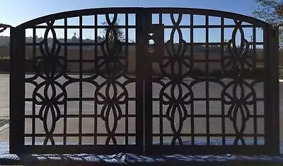 Contemporary Dual Entry Metal Gate Ornamental Iron Garden Entry Modern_72x72 • $2449