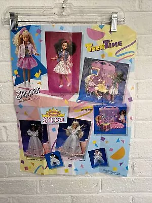 VINTAGE Barbie Poster!!! RARE! Wall Decor From The 1980’s. Teen Time 2-sided . • $12