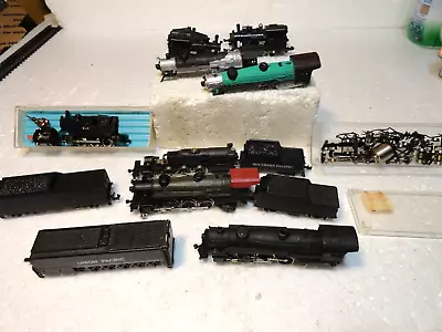 Large N Scale Lot Of Steam Engine Locomotives & Tenders Parts Project Atlas • $29