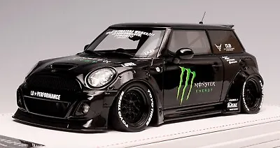 1/18 IVY Models Mini Cooper LB Performance Liberty Walk Black Monster Leather • $299.95