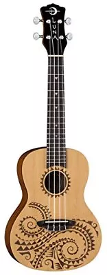 Luna Guitars UKETCSPR Tattoo Concert Spruce Ukulele W/Gig Bag • $99