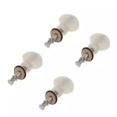 New White 4Pcs Ukulele Strings Tuning Pegs Pin Machines Tuners Friction Ukelele • $6.95