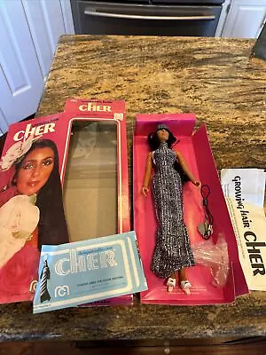 1976 Mego Growing Hair Cher Doll With Clothes Box And Key! • $75