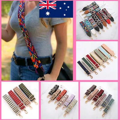 $15.43 • Buy Wide Shoulder Crossbody Bag Strap Adjustable Belt Replacement Handbag Handle AU