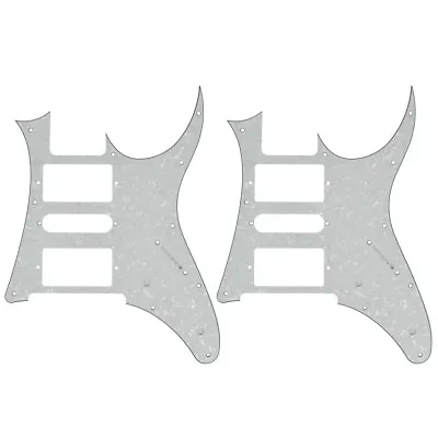 2Pcs Electric Guitar Pickguard For Ibanez RG 7V Replacement White Pearl • $19.99
