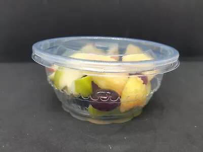 Clear Dessert Bowl With Lid - 12oz - Pk 50 - Take Away - Salad Dessert Trifle • £15.99