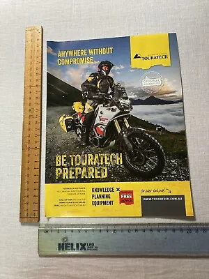 Double Sided Magazine Print AD 1 Page Motorcycle Helmet Jacket Shoes Tyres 2020 • $38.14