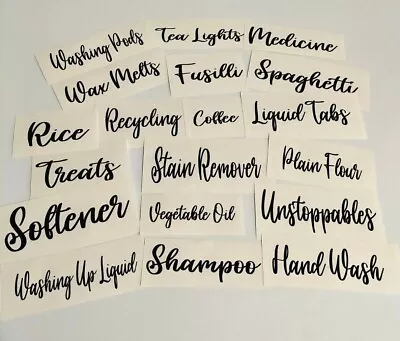 £1.70 • Buy Vinyl Decal Sticker Label Name Storage Box Jars Bottles Containers Mrs Hinch (3)
