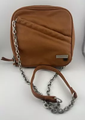 Volcom Genuine Plain Jane Shoulder Bag Purse Tan Brown Handbag Travel • $17.55