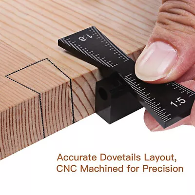 Woodworking Dovetail Marker Joints Gauge Template Marking Tools Jig Saw Mortise • $8.34