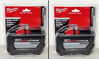 HD 12.0 Battery Milwaukee 48-11-1812 M18 RedLithium High Output (2 Pack) • $252