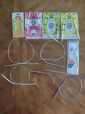 Lot Of 10 Vintage Susan Bates Marcia Lynn Circular Nylon Knitting Needles & New • $19.89