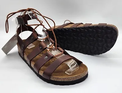 Papillio By Birkenstock CLEO Leather Cognac 36 Narrow BNIB 1009824 #563 • $149.95