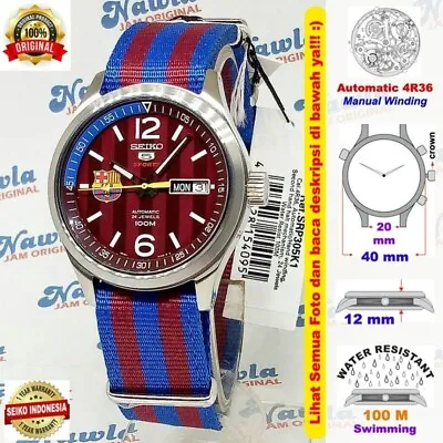 Brand New Seiko 5 Sports SRP305K1 FC Barcelona Edition Automatic Watch SRP305 • $299