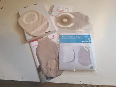 NEW SEALED Brava Ostomy Support Belt Medium 31-35  Coloplast With Sample Pouches • $29.99