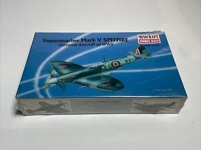 VTG Minicraft Supermarine Mark V Spitfire Famous WWII Aircraft Model Kit #14412 • $19.99