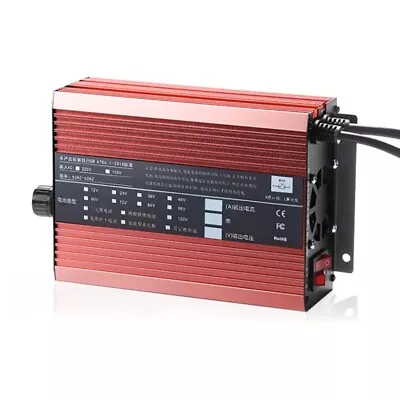£87.59 • Buy 48V 60V 72V 900W Fast Charge Li-ion LiPo Lifepo4 Lithium Battery Charger 3A-12A
