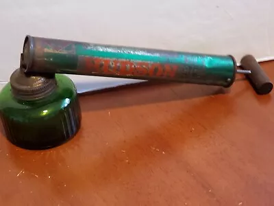 Complete Vintage Hudson Bug Insect Sprayer Duster Green Glass Bowl Fogger • $12.99